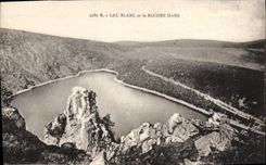 VINTAGE POSTCARD White Lake And the Hans Rock