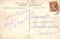 VINTAGE POSTCARD Annecy the Port And the Castle Boat