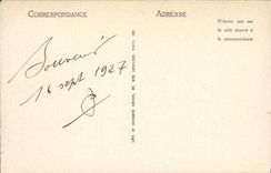 VINTAGE POSTCARD Cannes Palm trees Of the Small cross and the Mount Knight