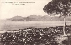 VINTAGE POSTCARD Cannes Seen from Of California