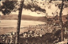 VINTAGE POSTCARD Cannes View