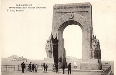 CPA Marseille Monument Des Poilus D'Orient Militaria 