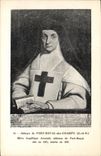 VINTAGE POSTCARD Abbey Of Royal Port Of the Fields Mother Angelica Arnauld Abbess of Royal Port