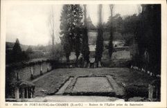 CPA Abbaye De Port Royal Des Champs Ruines de l'eglise prise du sanctuaire