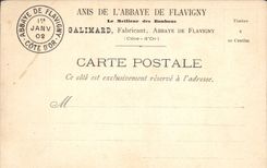 VINTAGE POSTCARD Abbey De Flavigny Merovingienne Crypt