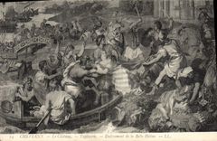 CPA Cheverny Le Chateau Tapisserie Enlevement De La Belle Helene