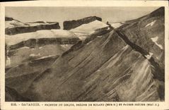 El frontón de Gavarnie de la POSTAL de la VENDIMIA de la abertura del circo de Rolando y tuerce la abertura