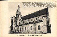 CPA Auxerre L'Eglise Saint Eusebe