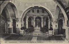 POSTAL Heavy Interior De I' Eglise de la VENDIMIA del rosario