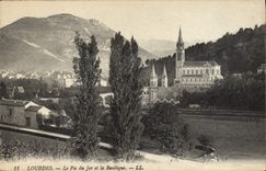 POSTAL de la VENDIMIA pesada el pico de Jer y de la basílica