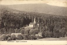 VINTAGE POSTCARD Hohwald Protestant Church