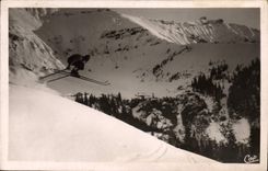 CPM Paysages Et Sports D'Hiver Saut De Terrain Et Aiguille Croche