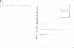 POSTAL MODERNA Estrasburgo la catedral