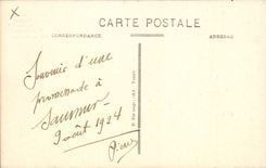 VINTAGE POSTCARD Saumur View Western Northern Dimension