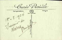 POSTAL Nevers Perspectuive de la VENDIMIA del Quay del Loire