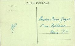 POSTAL de la VENDIMIA el castillo fuerte pesado de Pyrenees