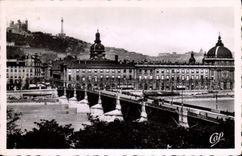 MODERN CARD Lyon Bridge of Guillotiere And the Large Hotel God