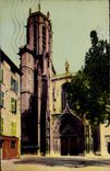 CPM Aix En Provence Basilique Metropolitaine St Sauveur sa facade romane