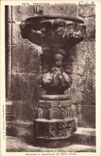 CPA Treguier La Cathedrale Benitier a figurines