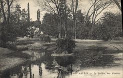 VINTAGE POSTCARD Nantes the Botanical garden