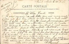 VINTAGE POSTCARD St Malo the Beach Of Good Help has High tide