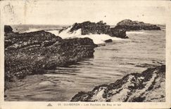 CPA Quiberon Les Rochers De Beg Er Lan