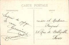 Opinión panorámica de Pau de la POSTAL de la VENDIMIA