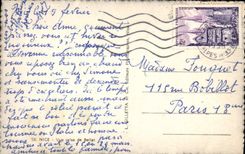 POSTAL Niza vista De Bellet de la VENDIMIA