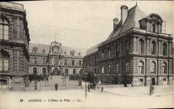 VINTAGE POSTCARD Amiens the Town hall