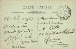 VINTAGE POSTCARD Notre Dame De Liesse Castle Of Went