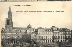 Castillo viejo de Estrasburgo de la POSTAL de la VENDIMIA del cardenal de Rohan