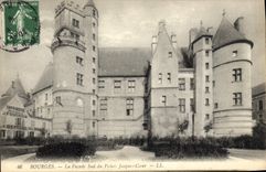 POSTAL Bourges de la VENDIMIA el ataque frontal meridional del paladar Jacoues Caur