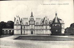 VINTAGE POSTCARD Surroundings De Senlis Castle D' Ognon