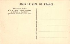 CPA Angles Sur I'Anglin Que Dominent Les Ruines Du Chateau Feodal