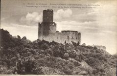 VINTAGE POSTCARD Ruins Of the Castle D' Ortenbourg Close De Scherwiller