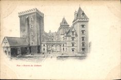 POSTAL Pau de la VENDIMIA entrada del castillo