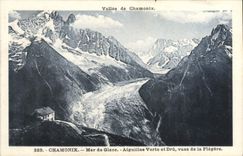VINTAGE POSTCARD Chamonix Sea Of Ice Needles Green And Thick Sights Of Flegere