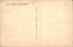 VINTAGE POSTCARD Castle De Montmery Close Ambazac