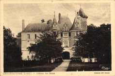 VINTAGE POSTCARD Chouze On the Loire Castle Of Reaux