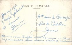 POSTAL Pau de la VENDIMIA el castillo visto de la planta baja