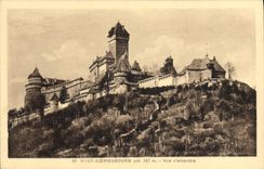 VINTAGE POSTCARD High Koenigsbourg Seen E' Ansemble