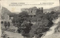 VINTAGE POSTCARD Picturesque Auvergne Castle De Chouvigny