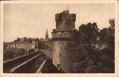 VINTAGE POSTCARD St Malo the Large Keep And Walls