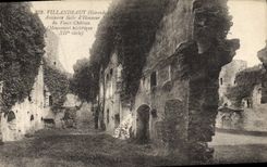 VINTAGE POSTCARD Villandraut Old Room Of Honor of the old castle