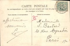 VINTAGE POSTCARD Rennes Tours Of the Cathedral