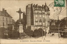 VINTAGE POSTCARD Rennes Places Mission the Martyrdom