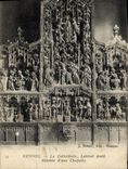 VINTAGE POSTCARD Rennes the Cathedral Side Right Retable of a vault