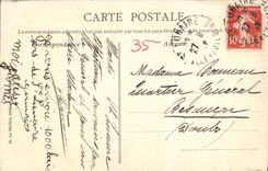 VINTAGE POSTCARD Lunar Saint Separates It