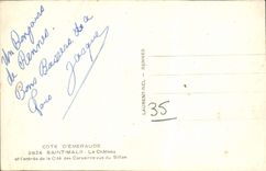 MODERN CARD Holy Malo the Castle and the entry of quotes corsairs of the Furrow