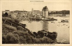 CPA Saint Servan Tour Solidor Et Vue Generale
